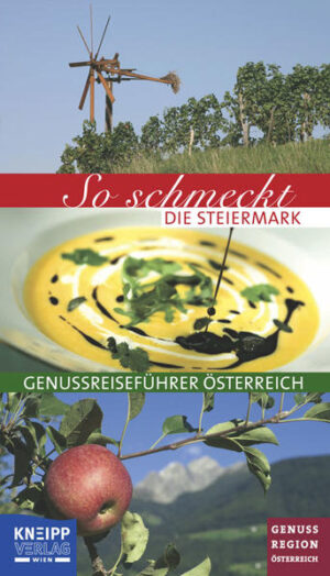 Auf steirischen Genussspuren. Der Almochse, das Kernöl, das neu entdeckte Sulmtaler Huhn und noch vieles mehr - die erstklassigen Produkte stehen für den Feinkostladen Steiermark. Wir verraten, wo diese kulinarischen Schätze veredelt werden und besuchen urige Gasthäuser, produktbewusste Restaurants, feine Hofläden und Bauern. Kosten Sie den frischesten Fisch, den würzigsten Speck und die beste Almbutter. „So schmeckt die Steiermark“ führt Sie entlang von sieben Genussrouten zu den kulinarischen Highlights: von Aussee zum Dachstein, von der Turrach bis in das Murtal, in das Mariazellerland im Norden, das Schilcherland im Westen, das Vulkanland, das Almenland und den Wechsel im Osten, in das südsteirische Weinland und nach Graz.