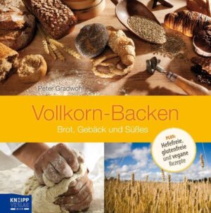 „Vollkorn“ hat längst den Weg raus aus den Reformläden geschafft und findet sich in jedem Supermarkt und Küchenschrank. Und zu Weizen, Roggen und Hafer haben sich in den letzten Jahren viele weitere Getreidesorten gesellt, seien es altbekannte wie Dinkel oder Einkorn oder wiederentdeckte wie Hirse oder Amaranth. Das volle Korn weist mehr wertvolle Inhaltsstoffe auf und verleiht Brot und Gebäck einen kräftigen, würzigen Geschmack. Bio- und Vollkornbäcker Peter Gradwohl präsentiert in seinem Backbuch zahlreiche Vollkornrezepte für Brot, Kleingebäck, Torten, Kuchen und Weihnachtsbäckerei. Alle Rezepte sind hinsichtlich Nahrungsmittelunverträglichkeit (glutenfrei, laktosefrei, hefefrei etc.) gekennzeichnet. Aus dem Inhalt: Was muss man beim Backen mit Vollkornmehl beachten? Infos über die unterschiedlichen Getreidesorten. Die richtige Zubereitung von Sauerteig. Mehr als 90 Rezepte: Brot, Kleingebäck, Weihnachtsbäckerei, Torten, Kuchen u.v.m.