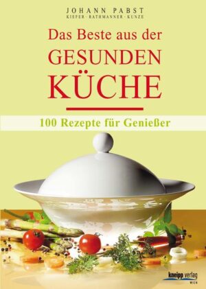 Spitzenkoch Johann Pabst zeigt in diesem „Best of“ der „Gesunden Küche“, dass Geschmack und Gesundheit sich ausgezeichnet miteinander verbinden lassen. Gemeinsam mit den Ernährungsexperten Ingrid Kiefer, Theres Rathmanner und Michael Kunze hat Johann Pabst seine besten Rezepte ausgewählt und den Anforderungen der modernen Ernährungswissenschaft angepasst. Was gibt es Besseres als ein frisch zubereitetes Essen, das nicht nur köstlich schmeckt, sondern auch Gesundheit und Wohlbefinden fördert? Aus dem Inhalt: Avocadoterrine mit Lachs, Apfel-Curry-Schaumsuppe, gefüllte Hühnerbrust mit Kastanien, karamellisierter Grießflammeri mit Ananas