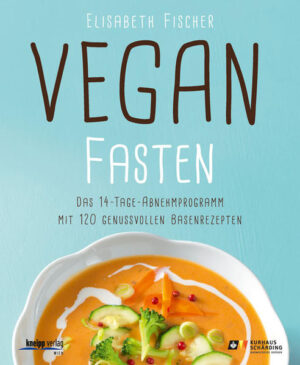 Immer mehr Menschen ernähren sich vegan und wollen damit ihre Gesundheit fördern und Tiere sowie die Umwelt schützen. Will man aber mit veganem Essen auch noch abnehmen, reicht der reine Verzicht auf Fleisch, Fisch, Milchprodukte und Eier nicht aus. Denn das ungeliebte "Hüftgold" steckt vor allem in Zucker, Fett und ausgemahlenem Getreide, allen voran Weizen. Das Beste vom Besten essen: Maximaler Gehalt an fettverbrennenden Vitaminen und vitalisierenden Biostoffen - beim veganen Fasten wählen Sie die pflanzlichen Lebensmittel ganz bewusst aus. Mit den basischen Gemüsen, Kräutern, Früchten und Kartoffeln essen Sie sich richtig satt, bei den säurebildenden pflanzlichen Lebensmitteln wird weitestgehend "gefastet". So wird das Abnehmen zum Genuss: Fruchtige Müslis, knackige Salate, aromatische Suppen, kräuterwürzige Gemüsegerichte und fruchtig Süßes - Elisabeth Fischer hat 120 neue, raffinierte Basenrezepte entwickelt. Diese sind erstaunlich einfach zubereitet, schmecken wunderbar und machen zufrieden satt. Schlank bleiben und Cellulite loswerden: Vegan fasten kann Ihre Essgewohnheiten dauerhaft ändern. Mit diesen Wohlfühlrezepten fällt die Umstellung leicht. So wird das Wunschgewicht gesichert und der Körper bleibt in der Säure-Basen-Balance - eine wichtige Voraussetzung für straffes Bindegewebe an Oberschenkeln und Po. Schlank und fit - der Erfolg dieses erprobten Programms ist spür- und messbar: Die Fettpolster verschwinden