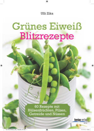 Nach dem großen Erfolg des Buches 'Grünes Eiweiß' von Bestsellerautorin Ulli Zika (ehemals Goschler) stehen abermals proteinreiche Alternativen für eine gesunde und schmackhafte fleischlose Ernährung im Rampenlicht: Die eiweißreichen Blitzrezepte sind allesamt alltagstauglich, unkompliziert und rasch zuzubereiten. Neben einer bunten und kulinarisch spannenden Viel- falt an vegetarischen und veganen Gerichten, die einen hohen Eiweißgehalt aufweisen, gibt es jede Menge Wis- senswertes über 'grünes' Eiweiß zu erfahren. Bunte Bohnen und Linsen, allerlei Sojaprodukte und Kichererbsen sowie nährstoffreiche Nüsse, Samen und Kerne landen ebenso in der Blitzküche wie aromati- sche Pilze, Algen oder die eiweißreichen Getreide Dinkel, Quinoa und Amarant. Ein Must-have für alle, die ihren Fleischkonsum reduzie- ren oder einstellen und trotz begrenzter Zeitressourcen gesund und gut essen wollen. Aus dem Inhalt: Wie geht ausgewogene Ernährung ohne Fleisch? Wissenswertes über Hülsenfrüchte, Pilze und Getreide Tipps zur Verarbeitung von 'grünem' Eiweiß Nüsse, Samen und Kerne - energiereiche Natur- kraftwerke mit besonderem Geschmack