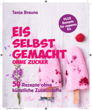 Das Eis von heute muss keine gezuckerte Kalorienbombe sein und kommt sehr gut auch ohne ungesunde und figurfeindliche Ingredienzien aus: Schlau gemacht, ist Eis auch für die Gesundheit und die Sommerfigur ein cooler Genuss. Denn wer Eis selbst macht, kann getrost auf weißen Zucker und fettes Schlagobers verzichten und braucht zudem keine Bindemittel, Emulgatoren, Stabilisatoren und Farbstoffe. Selbstgemachtes Eis ist pure Natur, schmeckt wunderbar und ist, dank frischer Früchte, auch gesund. Tanja Braune liefert in ihrem neuen Buch 50 zucker- freie, schnelle Rezepte für jeden Geschmack. Aus dem Inhalt: Milch- und Creme-Eis: zuckerfreie Klassiker Granités und Sorbets: fruchtiger Sommergenuss Die figurfreundliche Erfrischung: Frozen Yogurt