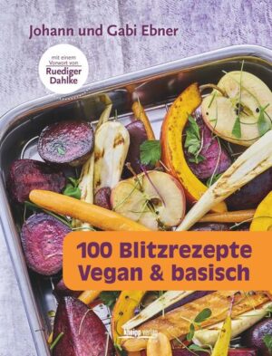 Vegan-basisches Essen kann zu mehr Vitalität, Gesundheit und Lebensfreude beitragen - davon sind Johann und Gabi Ebner aufgrund eigener Erfahrung überzeugt. Für dieses Buch haben sie 100 kraftvolle Rezepte kreiert, die einfach zuzubereiten sind und dabei wenig Zeit in Anspruch nehmen. Die köstlichen Gerichte wecken alle Sinne und laden zum Ausprobieren und Genießen ein. Informationen über die gesundheitliche Wirkung vieler Zutaten für den Körper begleiten die Rezepte.