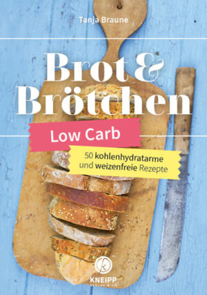 Mit gutem Gewissen eine Scheibe abschneiden: Brot und Brötchen - fast - ohne Kohlenhydrate Der Low-Carb-Lifestyle ist gut in den Alltag zu integrieren, man kann sich satt essen, und die Kilos purzeln dennoch. Was vielen Anhängern aber bald fehlt, ist ein gutes Brot. Supermärkte bieten zwar Eiweißbrote an - oft jedoch mit Inhaltsstoffen wie Acrylamid oder Emulgatoren und mit fast genauso vielen Kohlenhydraten wie klassisches Brot. Selbstgemachtes ist hier die beste Alternative. Tanja Braune hat mit Topfen, Joghurt, Nüssen, Samen, Mandel- und Kürbiskernmehl 50 - fast - kohlenhydratfreie Rezepte kreiert: Brot und Brötchen schmecken wunderbar und sind meist einfach und schnell hergestellt. • Low Carb - auch fürs Gebäck • 50 Rezepte für schmackhaftes Brot und feine Brötchen