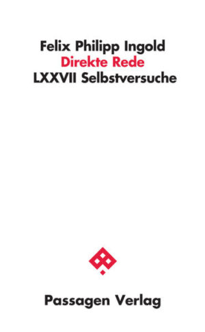 Mit dem Fürwort "ich" behauptet sich der Sprecher als erste Person in der Einzahl. Das Wort steht für Individualität, Subjektivität, Unverwechselbarkeit. Dennoch ist es im Sprachgebrauch ein mehrdeutiges Wort, eine Art Joker, der sich versetzen lässt, je nachdem, in welcher Redeperspektive er gebraucht wird - ob im Gespräch, in einem Zitat, in einer Rollenprosa, auf der Bühne oder "im Namen" einer höheren Instanz.Die vorliegenden Erzähltexte sind als ein literarisches Experiment angelegt, das die Rhetorik des "Ich"-Sagens auf ihre Möglichkeiten und auf ihre Grenzen hin prüfen soll. In LXXVII Monologen kommen 77 imaginäre Gestalten zu Wort, monster-, gespenster-, engelhafte Wesen, aber auch Objekte aus der Dingwelt, die allesamt bedenkenlos und ungeniert "ich" sagen, obwohl sie über kein souveränes "Ich" verfügen - sie sprechen nach dem Diktat des Autors und sie sagen "ich" gemäß der Rolle, die sie zu spielen haben. Ob und wie das geht, zeigen die hier dokumentierten "Selbstversuche", bei denen nicht nur eine "Angstselige", ein "Zwillinger" und ein "Ladenhüter", sondern auch ein "Odradek" und selbst der Schreibtisch des Verfassers in der ersten Person der Einzahl zu Wort kommen.