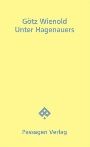 Unter Hagenauers ist ein Parallelroman zu Wienolds Manona. Hagenauers haben das Schicksal der Fokusfigur Markus Piloty mitbestimmt. Sein Fall löst sich mit dem Zusammenbruch der Familie und ihres Inzests.Ein 19-Jähriger fühlt sich durch ein viel jüngeres Mädchen angezogen und wird in einen double bind verstrickt. Scheinbar zufällig zieht Sophie Hagenauer Martin in ihre Familie hinein, tatsächlich wollen ihre Großeltern ihn sich dienstbar machen. Er gerät unter die Lasten der Verbrechen der Nazizeit, deren Vertuschung in der Bundesrepublik und einer inszestuösen Familie, die bereit ist, bis zum Mord zu gehen. Dabei ist Unter Hagenauers auch ein Zeitroman