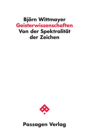 Wissenschaftler glauben nicht an Geister. Wie kann es dann aber sein, dass geisteswissenschaftliche Texte von Gespenstern sprechen? Geisterwissenschaften beantwortet diese Frage, indem es die Verbindungen zwischen Geistern und Zeichen aufzeigt.Angeblich haben die modernen Wissenschaften die Welt entzaubert und zur Überwindung des Gespensterglaubens geführt Wissenschaftler glauben nicht an Geister. Wie kommt es dann aber dazu, dass in zahlreichen geisteswissenschaftlichen Texten Gespenster und ähnliche Figuren in Erscheinung treten? Handelt es sich lediglich um rhetorische Ornamentik und/oder um Verstöße gegen die Wissenschaftlichkeit?Geisterwissenschaften versucht, Fragen wie diese zu beantworten, indem gezeigt wird, welche Verbindungen zwischen Geistern und Zeichen bestehen. Es wird die These vertreten, dass sich beide strukturell gleichen und dass somit eine Verbindung zwischen dem Bereich der Kultur, der Zeichen, der Medien und der Technik und dem „Geisterreich“ besteht. Folglich ergibt es Sinn, dass zeichentheoretisch informierte Texte sich mit der Figur des Gespenstes befassen.