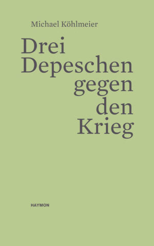 GESCHICHTEN VON MICHAEL KÖHLMEIER IN BIBLIOPHILEM BAND Ein Katholik und eine Protestantin am Platz vor dem Magdeburger Dom, sie sind eng umschlungen. Aber es ist nicht die Liebe, die sie zusammentreibt, sondern das gemeinsame Schicksal im Terror des Dreißigjährigen Krieges. Das Paar ist eines von drei Gesichtern des Krieges, die Michael Köhlmeier in diesem bibliophilen Band schildert. VOM DREISSIGJÄHRIGEN KRIEG BIS INS AMERIKA DER GEGENWART Fasziniert von den realen Begebenheiten, bannt Köhlmeier sie in fesselnde Geschichten. Dabei gelangt er vom Dreißigjährigen Krieg bis in die Sagenwelt seines Heimatortes Hohenems. Die Figur John Walker hingegen ist ein Zeitgenosse - ein junger Amerikaner, den eine ganze Nation als „American Taliban" zum Inbegriff des Feindbildes erklärte. AUFRUFE ZUR MENSCHLICHKEIT IM ANGESICHT DES KRIEGES Mit seiner unverwechselbaren Erzählerstimme berührt Michael Köhlmeier den Leser vom ersten Wort an und schärft die Sinne für die Menschlichkeit in Zeiten des Krieges.