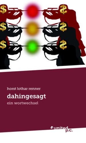 „dahingesagt“ ist ein textablauf - ein weg mit spärlichen markierungen. die persönliche kreativität ist gefragt, um inhalte, wie: gewalt, macht, gier und wirtschaftskrise, aus einem gängigen denkschema zu lösen. eine neue, kritische sicht ist voraussetzung für veränderung.