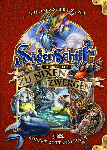 Aufgepasst: Das fliegende Schiff mit knallbunten Segeln ist wieder da! Das Sagenschiff erscheint wieder am Himmel, und mit einem besonderen Trick können Lilli und Luis sich von ihrem Schulausflug davon machen. Käpt’n Huberta und Matrose Neppi brauchen dringend ihre Hilfe. Graugesicht jagt das fliegende Schiff mit einem Doppeldeckerflugzeug, und in der Sanduhr des Nebels steigt immer mehr grauer Rauch auf. Welche Rolle spielt der Teufelsgimpel? Wird die Nixe sie vor dem Ertrinken retten? Können die beiden Kinder recht zeitig die Rätsel lösen - oder muss das Sagenland doch untergehen? Komm mit auf die Abenteuerreise zu Zwerg, Nixe und Vogelfänger!