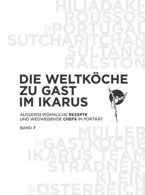 Für Feinschmecker und Spitzenköche: Eine kulinarische Weltreise von Österreich bis Thailand Die besten Köche der Welt wechseln sich Monat für Monat ab, um für die Gäste des Restaurants Ikarus im Hangar-7 des Salzburger Flughafens unvergessliche Menüs zu servieren. Ein weltweit einzigartiges Konzept. Die außergewöhnlichen Ergebnisse der Gastköche werden jedes Jahr in einem hochwertig gestalteten Kochbuch festgehalten - eine Schlemmerreise für zuhause! - Band 7 der Erfolgsreihe »Die Weltköche zu Gast im Ikarus« mit Küchenchefs aus Griechenland, Portugal, Thailand, Italien, Brasilien, Deutschland, Frankreich und Österreich - Einblicke in die Gourmetküche des Hangar-7: ausführliche Porträts der Spitzenköche und ihrer Erlebnisse mit dem Ikarus Team - Internationale Gerichte zum Nachkochen: die exklusiven Rezepte der Starköche mit Zutaten und Zubereitungsmethoden - Ein Genuss für alle Sinne: Atemberaubender Bildband mit appetitanregenden Food-Fotografien Die Spezialitäten der Sterneköche: Internationale Rezepte zum Nachkochen Auch der siebte Band der hochwertigen Kochbuchreihe glänzt mit einem Potpourri aus Spitzenköchen aus aller Welt, darunter Henrik Yde-Andersen und Meisterkoch Chayawee Sutcharitchan, deren Kochkonzept die Vielfalt der thailändischen Küche mit europäischen Techniken verknüpft. Das portugiesische Trio aus Dieter Koschina, Hans Neuner und Benoît Sinthon eint die Konzentration auf lokale Zutaten - am liebsten direkt vom Markt, um höchste Qualität und besten Geschmack zu gewährleisten. In turbulenten Zeiten machte das Team des Restaurant Ikarus aus der Not eine Tugend. Neben den Kreationen der geladenen Küchenchefs finden Sie deshalb auch Rezepte der zwölf beliebtesten Gastköche aus den letzten siebzehn Jahren, ausgewählt von den Gästen und Fans des Gourmetrestaurants. Probieren Sie die exklusiven Kochrezepte der Profis in Ihrer heimischen Küche aus und kredenzen Sie künftig Wolfsbarsch auf Zuckerwatte und Rotes Curryeis als Überraschungsmenü!