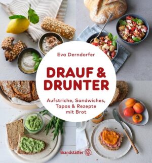 Brotzeit ist jederzeit: Frühstück, Schule, Mittagessen im Büro, Kaffeepause, Abendbrot, oder wenn überraschend Gäste kommen. Schnell soll es gehen, einfach, unkompliziert, und abwechslungsreich soll es sein. „Drauf & Drunter“ bietet eine große Auswahl an familientauglichen, vorwiegend vegetarischen Rezeptideen: von gesunden Dips und Aufstrichen, die man mit gutem Gewissen dick auftragen kann, über vielfältige Buttervariationen bis hin zu Tapas und Fingerfood. Mit dabei sind auch raffinierte Salate sowie Aufläufe und Snacks, die angenehm satt, aber nie müde machen. Brotreste lassen sich sinnvoll verwerten - zu Graham-Brotmüsli, Brotchips, Schwarzbrottorte und sogar Broteis. Dazu gibt es Tipps zur richtigen Aufbewahrung von Brot, damit es länger frisch und knusprig bleibt.