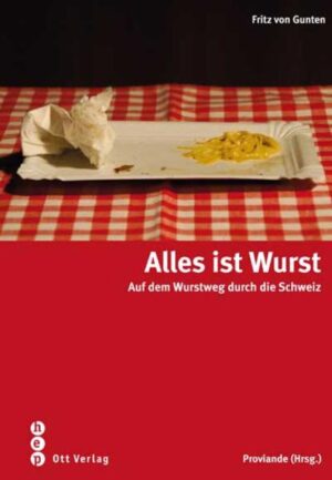 Der Autor nimmt uns mit auf eine „Tour de Suisse“ der Würste. In einer einladend gestalteten Publikation erleben wir die kulinarisch-kulturelle Reichhaltigkeit der schweizerischen Wurstlandschaft. Jede Region und jeder Kanton hat seine eigene Wurstspezialität, die der Autor in einen historischen Rahmen stellt. Wir lernen die aargauischen „Narronen“ ebenso kennen wie die „Luganighe“ aus Bellinzona. Die „Escalade“ in Genf brachte ihre eigene Wurst hervor, ebenso wie der „Schübeldonnerstag“ in Jona. Durch die Lektüre von „Alles ist Wurst“ lernt man die Schweiz von einer ganz neuen Seite kennen und schätzen. Die vorliegende Publikation entstand in enger Zusammenarbeit mit dem Verband der Schweizerischen Metzgermeister und Proviande, welche als Herausgeberin figuriert. In einer Fachteilbeilage zum Buch werden die genauen Angaben und Rezepturen zur Herstellung von über 50 Wurstspezialitäten aufgeführt.