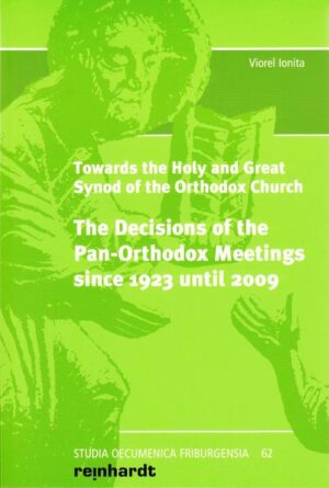 Under the presidency of His All-Holiness Bartholomew, Ecumencial Patriarch of Constantinople, the Primates of the Autocephalous Eastern Orthodox Churches decided in March 2014 that, after a long process of preparation, the Holy and Great Synod of the Orthodox Church will be convened in 2016. The organization of this Synod requires a deep and serious preparation of the whole Church, a reciprocal consultation in order to discern the real and urgent needs of the Church and the challenges of the proclamation of the Gospel for the contemporary world. It is to this end that the book of Father Prof. Dr. Viorel Ionita is very useful. It presents the history of the preparation of the Pan-Orthodox Synod and the Decisions of the Pan-Orthodox Meetings since 1923 until 2009. The Author: Viorel Ionita, priest and theologian of the Romanian Orthodox Church, was Study Secretary of the Conference of European Churches, Geneva, from 1994 to 2010