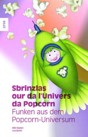 L'univers da Popcorn es ün lö magic cun creatüras fantasticas e planets müravglius. Il plaschair da viver in quist cosmos es plü co explosiv. Vè eir tü a viagiar e scuvrir culla popcornauta Bibi Vaplan! Das Popcorn- Universum ist ein magischer Ort mit fantastischen Wesen auf wundersamen Planeten. Die Lebensfreude in diesem Kosmos ist hochexplosiv. Komm mit der Popcornautin Bibi Vaplan auf Entdeckungsreise!