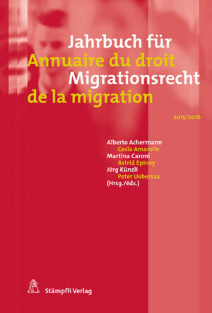 Jahrbuch für Migrationsrecht 2015/2016 - Annuaire du droit de la migration 2015/2016 | Bundesamt für magische Wesen