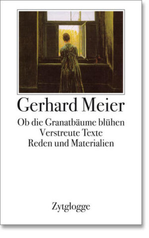 Die Werkausgabe in vier Bänden (2008) versammelt das gesamte publizistische Schaffen Gerhard Meiers sowie in Band 4 Materialien zum Amrainer Autor.Der von Werner Morlang herausgegebene Band 4 enthält zunächst Gerhard Meiers Gedenkbuch «Ob die Granatbäume blühen» (2005) für seine verstorbene Frau, das der Autor ausdrücklich als «Adagio» zu seinen Romanen versteht.Es folgen jene 25 Gedichte und 4 Prosaskizzen der Erstausgaben, die Gerhard Meier für die Werkausgabe 1987 ausgeschieden hat. Eine besondere Überraschung bieten ein Hörspiel aus dem Jahre 1972 und die gereimten Gedichte «Meinem Dorli». Ausserdem werden hier Dankesreden zu Preisverleihungen sowie eine Anzahl zu verschiedenen Anlässen entstandenen Texte aufgenommen.In einem gewichtigen zweiten Buchteil werden die Rezeption von Gerhard Meiers Büchern mit Besprechungen, Laudationes, Erinnerungen und Gesprächen dokumentiert.