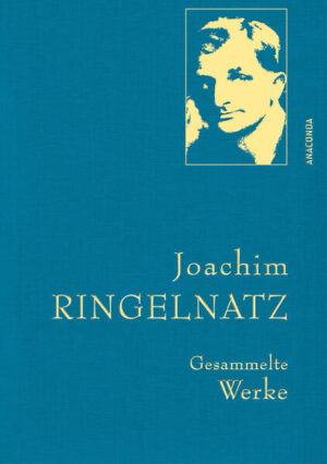 Ein männlicher Briefmark erlebte / was Schönes, bevor er klebte. / Er war von einer Prinzessin beleckt. / Da war die Liebe in ihm erweckt.’ Wer Gedichte von Joachim Ringelnatz liest, kommt aus dem Staunen so rasch nicht wieder heraus, denn seine Verse stecken voller überraschender Reime, verblüffender Gedanken und versponnener Ideen. In ihrer Gesamtheit ergeben sie ein komisches und sehr entspanntes, ganz dem ‘Wunderland Leben’ zugewandtes Werk. Das versammelt diese edel ausgestattete Ausgabe zwischen zwei lichtblauen Leinendeckeln.Passend zum Inhalt ist diese wunderschöne Geschenk- Ausgabe in edles Iris- Leinen gebunden und mit Goldprägung versehen.