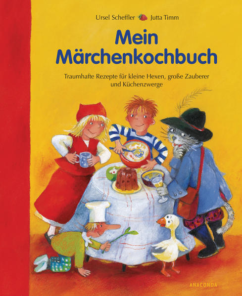 Wer schon immer mal einen echten »dicken, fetten Pfannkuchen« backen oder Spätzle nach Art der »Sieben Schwaben« kochen wollte, hat es mit dem Märchenkochbuch von Ursel Scheffler sagenhaft einfach. Die von den beliebtesten Märchen inspirierten Koch- und Backrezepte sind für kleine (und natürlich auch große) Feinschmecker leicht umzusetzen. Anschaulich illustriert gibt es Grundrezepte zu verschiedenen Rezeptgruppen, sodass sich das Märchenkochbuch auch ideal als Einsteigerkochbuch für Kinder eignet. Also, Zauberstab und Kochlöffel zur Hand nehmen und die Küche ins Schlaraffenland verwandeln! Ausstattung: durchgehend vierfarbig illustriert