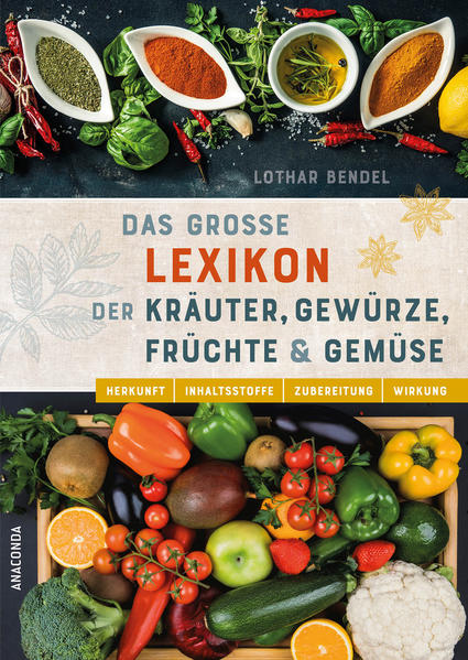 Dieses einzigartige Lexikon enthält alles Wissenswerte über Herkunft, Inhaltsstoffe, Zubereitung und Wirkung der wichtigsten einheimischen und exotischen Kräuter, Gewürze, Früchte und Gemüse. Kompakt, kompetent und unterhaltsam gibt Lothar Bendel als ausgewiesener Fachmann Auskunft über eine Fülle von interessanten Fragen - von A wie Ananas und Angostura bis Z wie Zwiebel und Zitronengras. Die Neuausgabe des Standardwerks Das einzigartige Lexikon mit allem Wissenswertem über Herkunft, Inhaltsstoffe, Zubereitung und Wirkung der wichtigsten einheimischen und exotischen Kräuter, Gewürze, Früchte und Gemüse Von Angostura bis Zitronengras. Kompakt und kompetent vom Fachmann Lothar Bendel