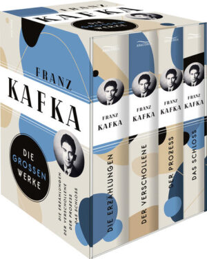 Franz Kafka verstört und verzaubert wie kein zweiter deutschsprachiger Schriftsteller Menschen weltweit. Sein Erzähluniversum wird immer neu erkundet, jede Generation von Lesenden findet seine Erfahrungen und Verunsicherungen in Kafkas Figuren gespiegelt. In »Der Verschollene« bricht ein von seiner Familie Verstoßener nach Amerika auf, im »Prozess« wird ein gewisser K. anscheinend grundlos verhaftet, im »Schloss« fordert ein anderer K. vergeblich Einlass in jenes. Neben den drei Romanen enthält die Kassette sämtliche Erzählungen des Prager Dichters, darunter »Die Verwandlung« und »Das Urteil«. »Meister der Groteske« Deutschlandfunk Kultur Die Romane und Erzählungen in vier Bänden Zum Jubiläum: 100. Todestag am 3. Juni 2024 Schöne Geschenkidee für Kafka-Enthusiasten