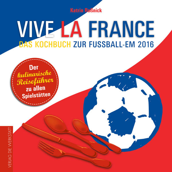 Die EM steht vor der Tür, und zwar buchstäblich. Unser Nachbar Frankreich richtet im Sommer 2016 das große Turnier aus. Katrin Roßnick präsentiert nach dem großen Erfolg von 'Kick and Cook' zur WM in Brasilien dieses Mal zu jedem der zehn Austragungsorte regionale Rezepte und ein paar touristische Informationen: Wo genau befindet sich das Stadion, was sind die schönsten Sehenswürdigkeiten, wodurch zeichnet sich die örtliche Küche aus? Das Buch spricht sowohl Menschen an, die ihren Sommerurlaub 2016 in Frankreich vielleicht mit einem Spielbesuch verbinden wollen, als auch alle, die zum TV-Abend während der EM nicht nur Grillwürstchen und Chips, sondern landestypische Gerichte anbieten möchten. Zu jedem Spielort gibt es drei bis vier Rezepte, jeweils mit mindestens einem Foto. Die Zutaten erhält man in jedem gut sortierten Supermarkt. Alle Gerichte sind leicht nachzukochen - wie Katrin Roßnick mit Rezepten aus dem Vorgängerbuch schon mehrfach im Frühstücksfernsehen von Sat.1 gezeigt hat.