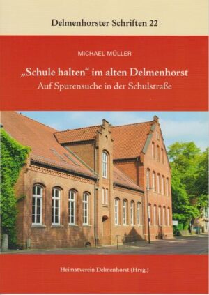 "Schule halten" - Gibt man diese Worte im Internet ein, dann kommt der Vorschlag "einen Vortrag in der Schule halten". Die Redewendung "Schule halten" ist also aus unserem Wortschatz verschwunden. Michael Müller, Autor der beiden vorliegenden Forschungsaufsätze, erklärt uns, dass man früher mit "Schule" vor allem den Vorgang des Unterrichtens bezeichnete, egal wo er stattfand. Aus diesem Grund ist es wirklich nicht einfach herauszufinden, an welchen Orten in Delmenhorst "Schule gehalten", d.h. unterrichtet wurde. Diesem Thema ist nun eine weitere Delmenhorster Schrift (22), herausgegeben vom Heimatverein Delmenhorst, gewidmet. (aus dem Vorwort von Herta Hoffmann)