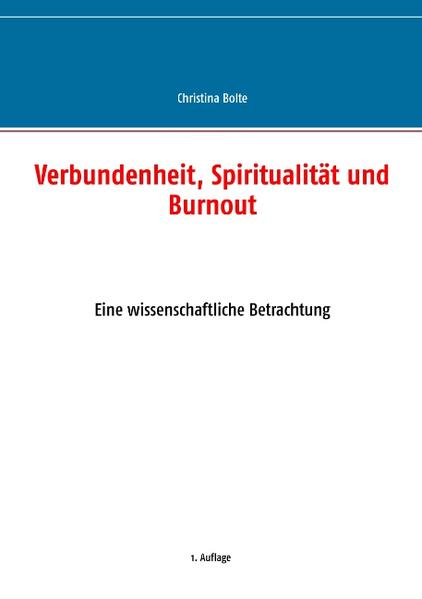 Diese Arbeit geht der Frage nach, ob es eine Veränderung des Aspektes der Verbundenheit bei Burnout-Betroffenen gibt. Die Arbeitshypothese der Autorin ist, dass die Verbundenheit mit fortschreitendem Burnout-Verlauf abnimmt. Nach der Definition der Begriffe Spiritualität, Verbundenheit und Burnout geht die Autorin anschließend dem Zusammenhang zwischen Burnout und Verbundenheit nach. Zunächst erfolgt eine literatur-basierte Analyse. Anschließend wird dargestellt, ob und wie es bereits heute möglich ist, Verbundenheit durch bekannte Fragebögen zu erheben, um danach zu erörtern, welche Bedeutung ihnen im Hinblick auf das Thema Burnout zukommt. Anschließend soll sich der Fragestellung gewidmet werden, inwieweit die Verbundenheit bereits heute in ausgewählten Therapieansätzen berücksichtigt ist. Abgerundet wird diese Untersuchung durch eine Zusammenfassung einer Anzahl an qualitativen Einzelinterviews. Bei dieser Publikation handelt es sich um die überarbeitete und erweiterte Fassung einer Masterarbeit, die die Autorin ursprünglich unter dem Titel „Die Bedeutung des spirituellen Aspektes der Verbundenheit in Bezug auf die Prävention und Behandlung von Burnout“ veröffentlicht hat. Die Original-Arbeit inklusive den Transkripten der geführten Interviews ist an der Universität Salzburg einsehbar.