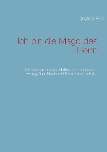 Dieses Buch ist ein Versuch, die Geschichte der Mutter Gottes aus "ihrer" Perspektive darzustellen. Sie basiert vor allem auf den Evangelien, aber ergänzt durch die Visionen der Maria Valtorta und der Cäcilia Baij, so wie mit den Sitten und Gebräuchen, die in dem Buch "Die jüdische Frau" beschrieben wurden, habe ich versucht, Maria in ihrer Zeit, in ihrer Landschaft und Arbeit mehr Gestalt zu geben. Das Buch ist in der Ich-Form geschrieben