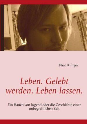 Eine kleine Geschichte über einen jungen Mann, der sucht und der findet, der sagt und der schweigt, der liebt und der hasst, der lacht und der weint, der gibt und der nimmt, der lernt und der weiß, der fühlt und auch denkt, der hält und gehalten wird, der erfährt und auch erfahren muss, der reizt und sich reizen lässt, der nunmal strebt, über vielen Dingen steht, der raucht und es auch so sehr braucht, der einfach LEBT, GELEBT WIRD und LEBEN LÄSST.