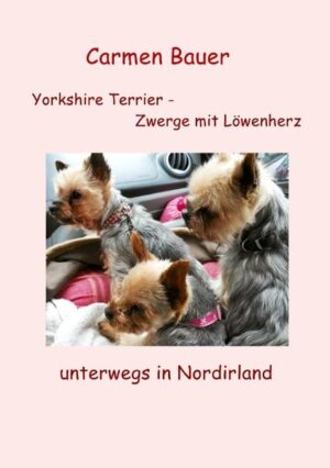 Jack, Susi und Mini sind auch in diesem Buch wieder die Hauptdarsteller. Schon im ersten Buch, das ein Ratgeber ist, haben die drei Crumbells ihre Leser begeistert. Und zwar nicht nur Menschen, denen das Buch eine große Hilfe war, sondern auch Yorkie-Liebhaber, denen die geschilderten Geschichten sehr bekannt vorkamen. Eigentlich brauche ich meine drei Zwerge nur eine Zeit lang zu beobachten und schon fällt mir alles Mögliche ein, was ich über sie schreiben kann. Viele Geschichten über Jack, Susi und Mini sind so ja auch auf meinem Blog entstanden. Nicht jeder hat aber Zeit und Lust immer am Bildschirm zu lesen, was die drei Yorkies in ihrer Heimat Nordirland so alles erleben. Eine kleine Auswahl der Kurzgeschichten habe ich deshalb in diesem Buch zusammengestellt. In „Yorkshire Terrier - Zwerge mit Löwenherz unterwegs in Nordirland“ erfährt man wohin die drei Crumbells ihr Frauchen begleiten, wem sie auf dem Weg hoch über den Klippen begegnen, was sie am Meer erleben, dass Jack am liebsten durch Tümpel watet, wie es anderen Hunden ergeht, wenn Susi läufig ist, dass Mini sich tierisch über den Schnee freut und was es im Hundesupermarkt alles zu kaufen gibt. Mit vielen Farbfotos