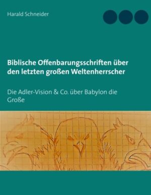 In jeder Apokalypse sind Merkmale vorhanden, die sich von einer Prophezeiung unterscheiden. Ein Prophet konnte Worte, die von Gott ausgingen, anderen mitteilen, z. B. um sie zur Reue zu bewegen. Das Hauptmerkmal einer Apokalypse hingegen ist die Zeit. Wenn eine Apokalypse (Offenbarung) von Gott kommt, kann sie nur durch Geist erforscht werden. Sie wird vielleicht zu jeder Zeit angewandt, aber nicht zu jeder Zeit erkannt. Das Wesen der Woche als Zeitrechnung und die Rahmenbedingungen vieler Apokalypsen gleichen sich. Im Einzelnen sind die Siebenzahl, der Ablauf des Gerichtes (vgl. Heb 6,2), das Erscheinen des Messias, die Befreiung von Gottes Volk und die Auferstehung (Dan 12,1-3) zu nennen. Sie Beschreiben einen Zeitrahmen bis zum Gericht an der ganzen Welt, bei dem Gott die Weltmächte richten wird. Die synoptische Jesus-Apokalypse, frühchristliche Apokalypsen und die Offenbarung des Johannes beziehen sich auf diese Apokalypsen, was einen gegenseitigen Vergleich möglich macht. Mit der Adler-Vision werden detaillierte Merkmale im politischen Weltgeschehen der Gegenwart deutlich, die uns unmittelbar betreffen. Ein Verführer, der als Friedensbringer auftritt und das antike Babylon in XXL verkörpert, kann in seiner ganzen Entwicklung chronologisch scharf aufgerollt und in seiner Motivation erkannt werden. Der Fundamentalismus wird von ihm für politische Zwecke eingespannt, um einen gravierenden Einfluss auf das gesunde christliche Weltbild zu nehmen!