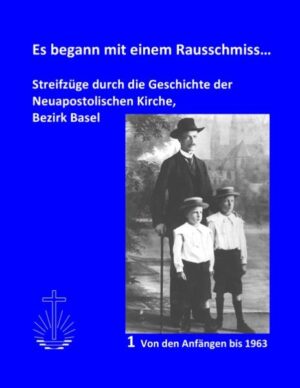 Das Buchprojekt "Es begann mit einem Rausschmiss-Streifzüge durch die Geschichte der Neuapostolischen Kirche Bezirk Basel" ist aus Anlass des 150-jährigen Jubiläums der Neuapostolischen Kirche entstanden. Der hier vorliegende Band 2 umfasst die ersten hundert Jahre, von den Anfängen bis 1963. Mit einem Seitenblick werden auch die Entwicklungen der Kirche auf globaler und nationaler Ebene skizziert. Band 2 ist in Vorbereitung und wird voraussichtlich Ende 2014 erscheinen.