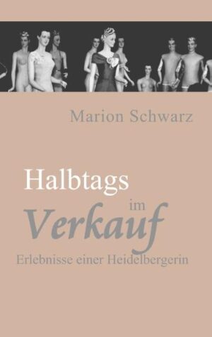 Verkäuferin zu sein ist gar nicht so einfach. Neben Fachkompetenz, fleißigem Arbeitseinsatz und Einfühlsamkeit gegenüber Kundschaft und Kollegen heißt es sich widerspruchslos den Anordnungen der Vorgesetzten zu beugen. Dass dies nicht immer gelingt, erlebte Marion Schwarz an eigenem Leib, als sie in den 60er-Jahren in verschiedenen Branchen des Einzelhandels in Heidelberg als Halbtagskraft tätig war. Dabei begegneten ihr bemerkenswert starke Frauen, die ungeachtet ihrer persönlichen Belange versuchten, den beruflichen Anforderungen gerecht zu werden. Nach ihren Kindheits- und Jugenderlebnissen in Heidelberg, die sie in vorangegangenen Büchern facettenreich beschreibt, lässt Marion Schwarz nun den Leser teilhaben an ihren vielen heiteren aber auch bitteren Erfahrungen inmitten von Schmuck, Interieur und Mode und gewährt einen aufschlussreichen Blick hinter die Kulissen des Einzelhandels.