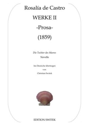 Im Jahr 1859 veröffentlicht Rosalía de Castro (1837-1885) die Novelle "Die Tochter des Meeres". Sie widmet ihr erstes erzählerisches Werk ihrem Ehemann Manuel Murguía, dem seinerzeit schon berühmten Schriftsteller, dessen Ruhm sie bald überflügeln wird. Die 21jährige Schriftstellerin stellt uns hier das archaische Leben an der sagenumwobenen Todesküste Galiciens, dem nordwestlichsten Teil Spaniens, in einer romantischen Handlung vor, die Elemente des Magischen Realismus in seiner frühen Form antizipiert. Esperanza ist die jugendliche Protagonistin des Geschehens. Sie ist die Tochter des Meeres, denn sie kam aus dem Meer in das Dorf Muxía, nachdem sie von den Fischern des Ortes vor dem sicheren Tod in den Wellen bewahrt worden war. Das Rätsel ihrer Herkunft wird sich erst nach und nach auflösen. Die Dorfbewohner Muxías, Teresa, Candora, Ángela, der Pirat Alberto Ansot und sein Kontrahent Fausto, bilden ein schillerndes Mosaik, welches Licht in das dunkle Geheimnis des schönen Waisenkinds bringt. Indem wir in das ländliche Leben Muxías eindringen, werden wir in die geheimnisvolle Welt Rosalías hineingezogen, die von Schatten und geisterhaften Erscheinungen erschüttert wird... Ist der diabolische Alberto Ansot nicht nur Pirat, Mörder und Verführer, sondern auch ein inzestuöser Vergewaltiger? Der Aufstieg und Niedergang, das Glück und Unglück seiner Familie werden von seinen fatalistischen Taten geprägt, welche letztendlich all die Frauen, die seinen Weg kreuzen, ins Verderben stürzen werden, da er sie gefügig macht oder sie seinem Willen und Charme unterliegen. Hoffnungslosigkeit, Wahnsinn und Mord prägen das düstere Bild Rosalía de Castros geliebter Heimat, deren eindrucksvolle Landschaft sie so gefühlvoll beschreibt. Muxía wird zum romantischen Macondo Rosalías, das in Traurigkeit versinkt und das sich schließlich aus den Nebeln der Vergangenheit erheben wird, um als letztes Ziel nur noch den Tod vor Augen zu haben.