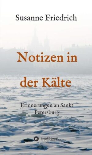 In „Notizen in der Kälte“ erzählt die Autorin von ihren Erlebnissen als Frau eines deutschen Jungunternehmers ohne Sicherheitsnetz und doppelten Boden in einem vom Tumult und Umbruch geprägten Russland der späten Neunzigerjahre. In einer Zeit, als zahlreiche Russen eine neue und bessere Zukunft im Westen suchten, entschieden sie sich, den entgegengesetzten Weg zu gehen und sich in einem Land niederzulassen, das auch heute noch keine perfekte Plattform für den Aufbau einer neuen Existenz bietet. Der Titel des Buches ist ein Hinweis darauf, worum es in diesem Buch geht den täglichen Eindrücken der Autorin in Sankt Petersburg, wo sie sich trotz zahlreicher Auslandserfahrungen zum ersten Mal in ihrem Leben fremd fühlt. Auch an Erzählungen über zwischenmenschliche Erfahrungen wird nicht gespart. „Notizen in der Kälte“ wird den Leser nicht kalt lassen, sondern ihm Mut machen neue Wege furchtlos zu beschreiten. Pressestimmen: „Gut, dass es in Russland nicht nur Politik gibt.“ Sovsekretno, Moskau „Ein Buch zum Erwärmen.“ Moskau Deutsche Zeitung