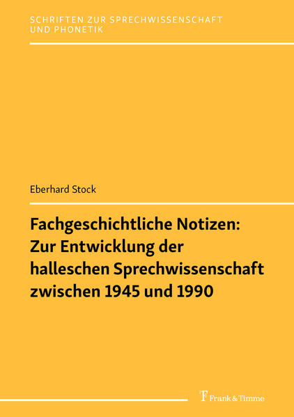 Fachgeschichtliche Notizen: Zur Entwicklung der halleschen Sprechwissenschaft zwischen 1945 und 1990 | Bundesamt für magische Wesen