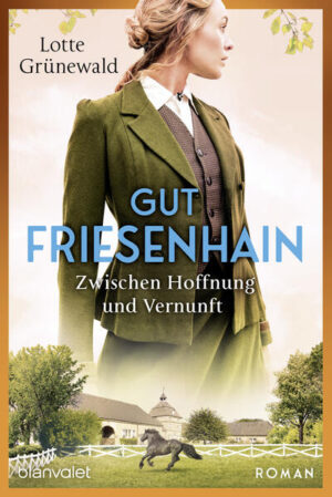 Münsterland 1896: Zwischen Tradition und Sehnsucht kämpft eine junge Pferdeflüsterin um den Mann, den sie liebt … Münsterland 1896. Marie Paas, der Tochter des Stallmeisters, lag Gut Friesenhain schon immer am Herzen - weil sie Pferde liebt, und wegen Luise und Clara von Scheweney, mit denen sie aufgewachsen ist. Nur eines verschweigt sie ihren Freudinnen: dass sie schon seit Kindertagen in deren Bruder Wilhelm verliebt ist. Als Bedienstete darf sie an eine Heirat mit dem Grafensohn nicht denken. Zudem hofiert Wilhelm ohnehin eine andere. Doch als ein fremder Hengst auf den Ländereien auftaucht, und Marie versucht, das Vertrauen des scheuen Tieres zu gewinnen, schließt sich Wilhelm unverhofft ihrer Mission an - aus Pflicht als künftiger Erbe des Guts, oder vielleicht doch aus anderem Interesse? Die große Münsterland-Saga von Lotte Grünewald: Band 1: Gut Friesenhain - Zwischen Traum und Freiheit Band 2: Gut Friesenhain - Zwischen Hoffnung und Vernunft Band 3: Gut Friesenhain - Zwischen Liebe und Skandal