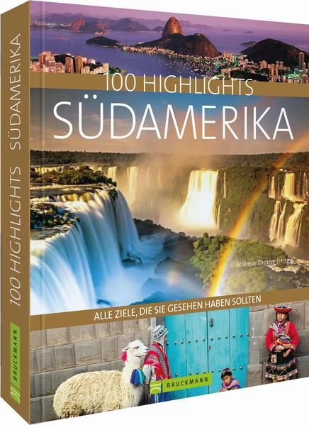 Südamerika ist unbeschreiblich vielfältig und der Stoff für 1-A-Urlaubserlebnisse. Die 100 Reiseziele in diesem Bildband, zusammengestellt von Südamerika-Experten, und deren Tipps und Infos sind gerade genug, um Appetit auf diesen Kontinent zu bekommen: Entdecken Sie den Amazonas und die (be)rauschenden Iguazú-Wasserfälle in Brasilien, die Anden, Inkaschätze in Peru, Tango in Buenos Aires, arktisches Eis in Chile und den Sehnsuchtsort Patagonien.