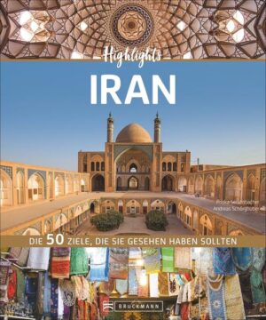 Der Iran ist ein Geheimtipp. Wer sich für seine Mischung aus Welterbestätten, orientalischer Exotik, Wüsten, Oasen und schneebedeckte Viertausender interessiert, findet in diesem Bildband die 50 schönsten Reiseziele: etwa Shiraz, die Stadt der Dichter und Paradiesgärten, oder die Ruinen von Persepolis mit dem Palast der 100 Säulen. Entdecken Sie das blau-türkisfarbene Isfahan und Teheran, die Stadt der Gegensätze!