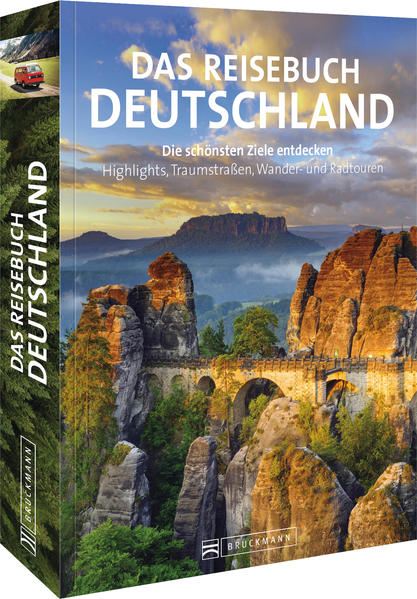 Reisen Sie auf Traumrouten durch alle Regionen Deutschlands und entdecken Sie beeindruckende Naturwunder mit einmaligen Erlebnissen. Mit Tipps zu Wanderungen, Radtouren und Tagesausflügen zu den Sehenswürdigkeiten in Deutschland: Berge, Seen und Flüsse, Küste, Kulturdenkmäler und historische Städtereisen. Entdecken Sie wo Deutschland am schönsten ist: Ideen für die perfekte Reise - Kunst, Kultur, Kulinarisches oder auch den Ausflug ins Grüne. Ob Sie einen Tagesausflug, einen Wochenendurlaub oder eine Reise durch Deutschland planen – dieses Reisebuch bietet eine ideale Mischung aus Städtereisen, Weltkulturerbe und Natur. Für einen traumhaften Urlaub in Deutschland - mit jeder Menge Inspirationen zu fantastischen Reisezielen in der Heimat – plus 32 Seiten Straßenkarten. 12 Traumrouten durch alle Regionen, Themenessays zu Naturwundern und Landestypischem Viele inspirierende und praktische Tipps zum Wandern, Radfahren und Erleben Jede Menge Inspirationen und Nutzwert 32 Seiten Straßenkarten