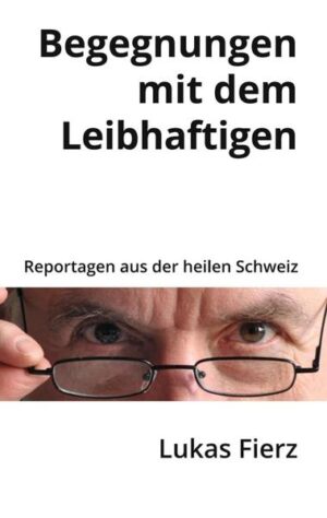 In Sprechzimmer und Irrenhaus, auf der Strasse und im Parlament trifft man Mörder und Selbstmörder, Huren und Heilige, Künstler und Kriegsverbrecher, Versicherungsbetrüger und betrogene Versicherte,  Machthaber und Ohnmächtige, Sterbende und solche die man nicht sterben lässt. Es geht um Leben, Tod und Teufel und darum, was ein längst verstorbener Indianerhäuptling mit Christoph Blocher und unserer Zukunft zu tun hat. Lukas Fierz ist Arzt. Er war für die Gründergeneration der Schweizer Grünen im Nationalrat. Seine »Reportagen aus der heilen Schweiz« erzählen Erlebnisse, die weitergegeben werden müssen. www.lukasfierz.com