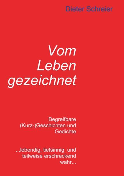 "Vom Leben gezeichnet" ist eine über Jahre entstandene Sammlung aus Kurzgeschichten und Gedichten. Viele Inhalte dieses Werkes sind dem wahren Leben geschuldet, anderen entspringen der Phantasie. Basierend auf Träumen, Sehnsüchten und Gefühlen. "Vom Leben gezeichnet" umfasst knapp 30 Jahre kreativen Schreibens.