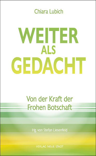 Eine »Message« mit Veränderungspotenzial Was ist eigentlich die Botschaft des Christentums? Welche Relevanz hat diese Botschaft? Wie kann sie Eingang finden in diese Welt, wie weitergegeben werden? Soll sie das überhaupt? Soll nicht jeder glauben, was er will, und leben, wie er will? Die Erfahrung und die Impulse von Chiara Lubich zeigen: Jesu Botschaft ist keineswegs von gestern. Sie ist längst nicht eingeholt. Sie geht weiter. Vielleicht anders als bisher. Und sie ist weiter, weiter als gedacht. Ungeachtet aller Krisen: Sie hat das Potenzial zu verändern, zunächst uns Christen und unseren Blick auf die Welt. Unser Verständnis und unsere Praxis der »Evangelisierung«. Das Leben für- und miteinander-in Beziehungen auf Augenhöhe.