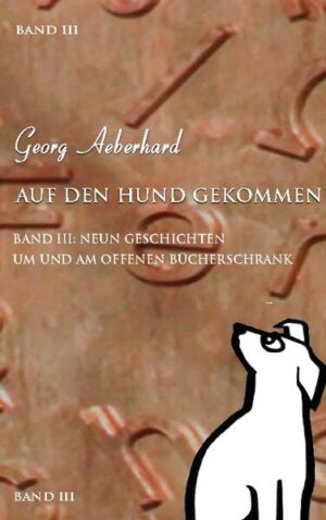 Auf den Hund gekommen Band III - letzte Fortsetzung der Begegnungen mit Büchern und Menschen: neun Geschichten um und am Offenen Bücherschrank. Die Schweiz, hier die schönste Barockstadt Solothurn, da am Ufer der Aare ein "Offener Bücherschrank" - hierher flaniert der Autor, magisch angezogen, um Bücher anzutreffen, die entweder eine Entdeckung sein können oder Leseerlebnisse aus vergangenen Zeiten hervorrufen. Es sind nicht nur Bücher, die hier eine Rolle haben. Genauso sind es Begegnungen mit Menschen, die der Autor erlebt und uns anekdotisch wiedergibt.