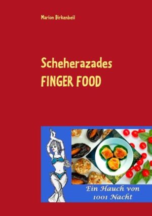 „Fingerfood“ - was ist das? Mit Fingerfood sind Speisen gemeint, die mit den Fingern gegessen werden - eine tolle Idee für Feiern und Snacks. Sehr beliebt sind immer gefüllte Blätterteigtaschen und Dips mit Brot- oder Gemüsescheiben. In diesem Buch finden Sie über 40 Rezepte für herzhaftes und süßes Fingerfood und auch einige leckere Gerichte für Vegetarier und Veganer. Weitere Informationen und Fingerfood-Fotos: http://m-birkenbeil-autorin.jimdo.com/ Orientalische Rezepte - das sind kulinarische Köstlichkeiten aus 1001 Nacht. Die große Vielzahl an unterschiedlichen Gewürzen und Geschmacksrichtungen sorgt für große Abwechslung auf dem Speiseplan. In der Einleitung wird die Geschichte von Scheherazade erzählt. Sie basiert auf einer alten persischen Märchensammlung mit dem Namen „Hezâr Afsâna, Tausend Mythen“. Im Anschluss folgen die Rezepte und Infos. Dieses Kochbuch gehört zu der Buchreihe „Scheherazade“. Idee, Buchcovergestaltung und Satz: © 2014 Autorin „Jutta Schütz“ http://www.jutta-schuetz-autorin.de/