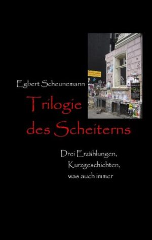 Die Wege des Lebens sind oft so verschlungen, dass man sich nicht selten darin verheddert. Entscheidungen können ebenso zum Scheitern führen wie ihre Unterlassung oder Verzögerung. Ein Hilfeersuchen, dem zu spät entsprochen wird, eine Liebeserklärung, die man viel früher hätte aussprechen sollen, oder auch eine Geschäftsidee, die nicht unbedingt gut sein muss, nur weil sie besonders verrückt erscheint - alles kann in die Katastrophe führen, zum Fiasko geraten. Die Protagonisten der drei in diesem Band zusammengefassten Erzählungen beherrschen die Kunst des Scheiterns in ganz exaltierter Weise. Leiden Sie mit! Lachen Sie mit ...