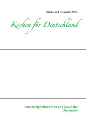 Anknüpfend an weit verbreitete Vorurteile gegenüber Diplomaten, nämlich dass sie nicht anderes verstünden als zu essen, zu trinken, und wortreich-nichtssagend daherzulabern und überdies noch durch Privilegien und Immunitäten zu „Göttern im Frack“ hochgejubelt werden, versucht das Buch, humorvoll-ironisch auf den Boden der Realität zurückzuführen: ein Diplomat ist keineswegs die zivile Version eines James Bond! In zwei miteinander verschränkten Strängen werden anhand eigener Erlebnisse der Autoren einerseits alltägliche Pleiten, Pech und Pannen im sogenannten Diplomatenleben dargestellt und andererseits Kochrezepte vorgestellt, die ihrerseits ebenfalls oftmals mit einer persönli-chen Geschichte dazu verbunden sind. Der eine Strang führt von der Versetzung bis zur Rückkehr durch einen Auslandsaufenthalt und was man dabei so alles erleben kann, der zweite durch ein komplettes Menü von Appetitanregern bis zum Dessert. So wird z.B. dargestellt, wie wenig die sagenhaften Privilegien und Immunitäten in tatsächlichen Leben oft nützen, sondern manchmal eher sogar ins Gegenteil umschlagen. Es werden die Probleme geschildert die ein Diplomat einerseits mit seinen Vermietern im Ausland und andererseits selber mit Mietern seines Eigenheims haben kann. Oder die fast schon skurrilen Erlebnisse mit Gänsen statt Wachhunden. Der Kampf mit der Bürokratie von der Einfuhr des Umzugsgutes bis zum Erwerb eines Handys oder mit der Haustechnik in „Diplomatenpalästen“, die sich als Bruchbuden entpuppen, die Tätigkeit der Ehefrauen nicht nur als „Köchinnen für Deutschland“, sondern z.B. auch als Fremdenführer für Politreisende oder als Arbeitgeber für Hauspersonal, das noch an bizarre Geister glaubt, die Funktion eines deutschen Generalkonsuls im mittleren Westen der USA als „amtliche Deutsche Festsau“ bei all den zahl-reichen Oktober-, Gesangs- oder Karnevalsfeiern deutscher Einwanderer. Und schließlich, wie ein Diplomat nach Rückkehr ins Inland dort manchmal fast ebenso behandelt wird, wie ein Ausländer, oder mit der korrekten Müllentsorgung zu kämpfen hat. Solches und anderes erzählen die Autoren, um zu zeigen, dass „Kochen für Deutschland“ der einzig wahre Sinn und Zweck der Diplomatie ist.