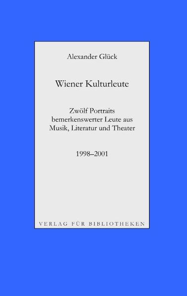 Richard Pils, Verleger / Helmut Seethaler, Zetteldichter / Andreas Tarbuk, Neu-Buchhändler / Richard Jurst, Antiquar / Charles Alexander Joel, Dirigent / Hans Raimund, Schriftsteller / Roland Josef Leopold Neuwirth, Schrammler / Peter König, Landeskonservator / Meret Barz, Theaterregisseurin / Dieter O. Holzinger, Theaterregisseur / Elke Winkens, Schauspielerin / Johanna Imagoa, Theaterillusionistin