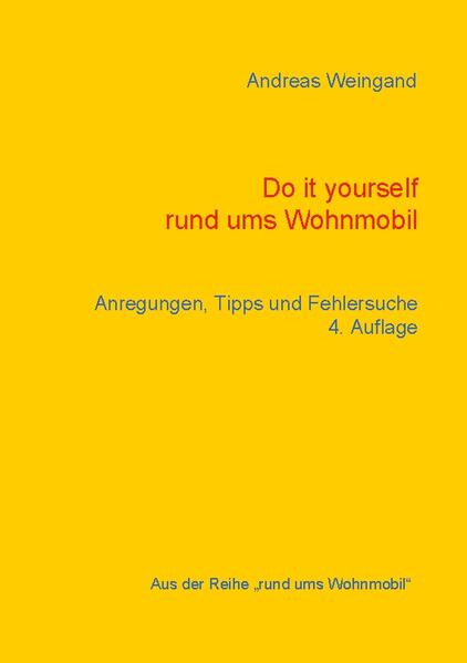 Ich bin sicher, dass Sie mit diesem Buch viele Anregungen und Tipps erhalten, wie Sie Ihre Gedanken zu Verbesserungen umsetzen oder eine eventuell notwendige Fehlersuche hoffentlich stressfreier durchführen können. Über fast vierzig Jahre Urlaub im Wohnmobil in Europa, im Sommer zum Surfen, im Winter zum Skifahren, zu zweit oder mit Kindern, in den unterschiedlichsten Wohnmobilen, bei 40°C in der Sonne oder im Schneesturm, da lernt man die Stärken und Schwächen seines mobilen Heimes kennen. Wenn man dann so im Urlaub entspannt, fällt einem selbst oder dem Partner immer irgendetwas auf, das Mann oder Frau am Wohnmobil verbessern könnte. Jedenfalls mir geht es so. Vielleicht funktioniert der Kühlschrank nicht richtig. Werkzeug haben Sie ja dabei, aber wo fangen Sie mit der Fehlersuche an? Und wie geht man mit einem Vielfachmessgerät um? Aber am teuren Wohnmobil herumbauen, da ist doch eine gewisse Scheu vorhanden, man will ja nichts kaputt machen. Auch mit den kleinen Reparaturen ist das so eine Sache, wo fängt man am besten an, und wo bekommt man Ersatzteile? Hat man Unterlagen zur Hand, in denen so einiges zumindest in den Grundzügen beschrieben ist, fühlt man sich schon sicherer, und wenn es vielleicht sogar eine Anleitung gibt, ist der erste Schritt nur noch eine kleine Überwindung. Eine kleine Anmerkung noch zu dem Thema Fehlersuche: Jedes Wohnmobil ist anders aufgebaut oder ausgestattet und jeder Mensch denkt in anderen Bahnen. Ich möchte nicht behaupten, dass meine Art zu suchen die richtige ist, aber meine Erfolgsquote ist beachtlich. Und wenn auch Sie auf diesem Wege Reparaturkosten sparen könnten, würde es mich freuen. Viel Erfolg und Spaß beim Lesen